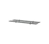 vidaXL Schappen zwevend 2 st 90x20 cm 8 mm glas3051532 Noir G