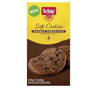 SCHAR - Biscuits Cookies Double Choco Sans Gluten, Texture Fondante & Saveur Intense (Boîte 210g) - Le Lot De 3