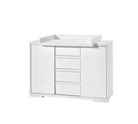 Commode Avec Plan Langer Bois Laqu Blanc Maxx White L 126 X H 92 X P 53 Cm