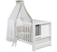 schardt 134100000 1/686 lit 4 pièces avec 2 draps, ciel de lit et tour de lit inclus beige/petits pois G