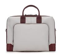Scharlau Mahler BR04-L01W1 Porte-Documents en Cuir de Couleur crème et Bordeaux, Bordeaux et Blanc, 40 x 28 x 9 cm, Porte-Documents