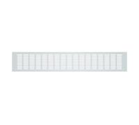 SCHARTEC Grille d'aération rectangulaire en aluminium - Différentes tailles - Grille de ventilation en aluminium - Grande pour porte de garage, sol, salle de bain, etc. (argent, 100 x 700 mm)