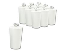 SCHARTEC Lot de 10 butées de volet roulant blanc - En plastique robuste résistant aux intempéries - Bouchon d'arrêt facile à monter - Butée de butée universelle
