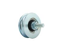 SCHARTEC Roulettes pour portail coulissant - Profil U - Pour rail de jardin, porte coulissante (diamètre : 68 mm)