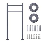 SCHARTEC SBS-2 Support de boîte aux lettres anthracite avec deux pieds en terre