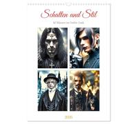 Schatten und Stil - KI Männer im Gothic Stil (Wandkalender 2026 DIN A3 hoch), CALVENDO Monatskalender: Mystischer Männer-Portraits im einzigartigen Charme des Gothic Looks