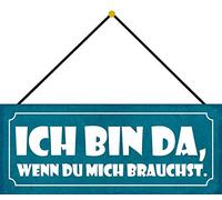 Schatzmix a Besoin de Plaque métallique décorative en tôle avec Cordon Multicolore 27 x 10 cm 27 x 10 cm