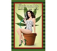 Schatzmix Cannabis Medical Use Only Plaque décorative Murale en métal 20 x 30 cm en tôle Multicolore