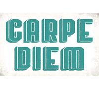Schatzmix Carpe Diem Plaque Murale en métal Multicolore 20 x 30 cm