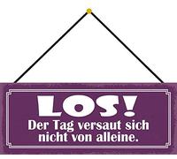Schatzmix Los Tag versaut Sich Plaque métallique décorative 27 x 10 m