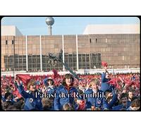 Schatzmix Palast de la République Plaque métallique décorative 20 x 30 tin Sign en tôle Multicolore 20 x 30 cm