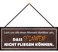 Schatzmix Plaque décorative en métal avec Cordon Multicolore 27 x 10 cm 27 x 10 cm