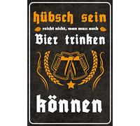 Schatzmix Plaque décorative en métal avec Inscription en Allemand Man Muss Bier Trinken können 20 x 30 cm Multicolore 20 x 30 cm