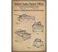 Schatzmix Plaque décorative en métal pour Voiture Motif Patent 20 x 30 cm