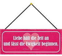 Schatzmix Plaque en métal avec Cordon en tôle Multicolore 27 x 10 cm