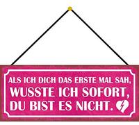 Schatzmix Plaque en métal en Forme de cœur avec Cordon Multicolore 27 x 10 cm