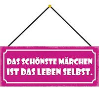 Schatzmix Plaque en métal pour fées 27 x 10 cm Motif Sign avec Cordon Multicolore 27 x 10 cm