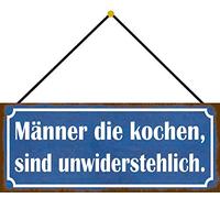 Schatzmix Plaque en métal pour Homme avec Cordon en tôle Multicolore 27 x 10 cm