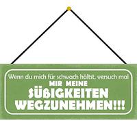 Schatzmix Plaque métallique avec Cordon en tôle Multicolore 27 x 10 cm