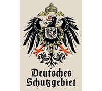 Schatzmix Plaque métallique avec Inscription en Allemand Wappen Deutsches Schutzgebiet Aigler 20 x 30 cm