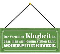 Schatzmix Plaque métallique décorative en métal avec Cordon Multicolore 27 x 10 cm 27 x 10 cm