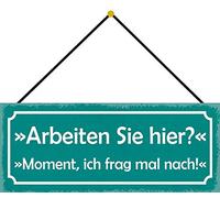 Schatzmix Plaque métallique décorative en tôle avec Cordon Multicolore 27 x 10 cm 27 x 10 cm