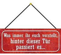 Schatzmix Plaque métallique Multicolore 27 x 10 cm