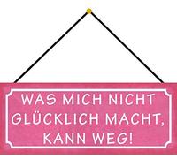 Schatzmix Plaque métallique Multicolore 27 x 10 cm