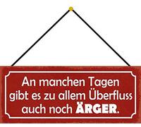 Schatzmix Plaque Murale décorative Affiche Metal avec Cordon Multicolore 27 x 10 cm