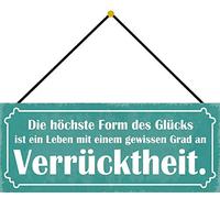 Schatzmix Plaque Murale en métal avec Cordon de Serrage Multicolore 27 x 10 m