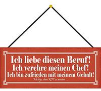 Schatzmix Plaque Murale en métal avec Cordon Motif Amour et Amour Multicolore 27 x 10 cm