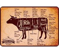 Schatzmix Plaque Murale en métal avec Inscription Rind Metzger 20 x 30 cm