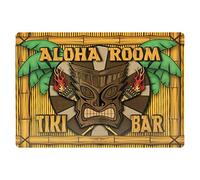 Schatzmix Plaque Murale en métal Motif Aloha Room Tiki Bar Multicolore 20 x 30 cm