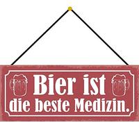 Schatzmix Sign Plaque métallique décorative en métal avec Cordon Multicolore 27 x 10 cm