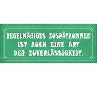 Schatzmix Spruch Règle Plaque décorative en tôle, Multicolore, 27 x 10 cm