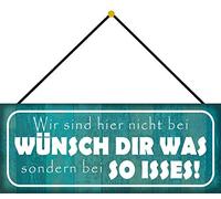 Schatzmix Wünsch Dir Was Die Plaque métallique en tôle Multicolore 27 x 10 cm