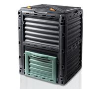 Schauer Composteur de Jardin 300 Litres en Plastique - Système d'Emboîtement Pratique Thermique avec Couvercle Refermable