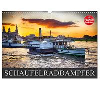 Schaufelraddampfer (Wandkalender 2026 DIN A3 quer), CALVENDO Monatskalender: Elegante Kolosse aus einer längst vergangenen Zeit