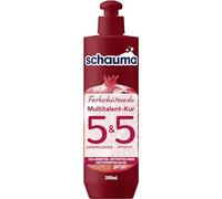 SCHAUMA 5&5 Cure multi-talents de protection des couleurs (300 ml) - Masque capillaire répare intensément les cheveux - Cure capillaire pour protéger la couleur et sceller les pointes fourchues - Pour