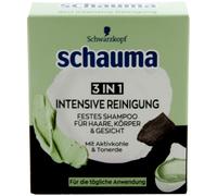 2 X Schauma 3in1 Intensif Nettoyage Fixe Shampooing Avec Charbon Actif 60g