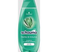 Schauma Herbs & Volume Lot de 2 shampoings à l'extrait de romarin bio pour cheveux cassants et fins 400 ml