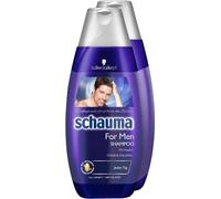 Schauma Lot de 2 shampooings pour homme 400 ml
