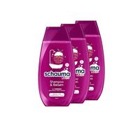 Schauma Schwarzkopf Kids Shampooing et baume pour enfants Framboise (3 x 250 ml), shampooing pour enfants démêle les cheveux pour un démêlage plus facile, avec un parfum doux et frais