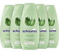 Schauma Schwarzkopf Shampooing 7 herbes (5 x 400 ml) - Shampooing pour cheveux normaux à gras rapidement