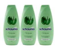 Schauma Shampoo 7 Herbes 3 X 400Ml Pour Cheveux Normaux - Gras Rapidement Vegan