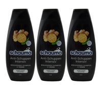 Schauma Shampooing Anti-pelliculaire Fort 3 X 400ml Contre Hangar Avec Gingembre