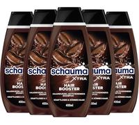Schauma XTRA Shampooing à la caféine pour cheveux (5 x 400 ml) - Aide à prévenir la chute des cheveux - Shampoing à la caféine pour les cheveux fragiles et fins