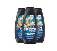 Schauma XTRA Shampooing anti-pelliculaire intensif (3 x 400 ml) - Lutte contre les pellicules fortes dès la première application - Shampoing aide en cas de démangeaisons du cuir chevelu