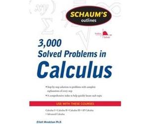 Schaums 3000 Solved Problems in Calculus by Elliott Mendelson Paperback Book Elliott Mendelson (Auteur)
