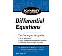 Schaums Easy Outline of Differential Equations Revised Edition by Richard Bronson Paperback Book Richard Bronson (Auteur)